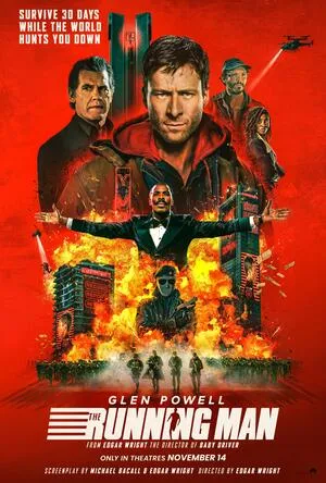 The Running Man 2025 Hindi Dual Audio HD Poster Download - filmyfly